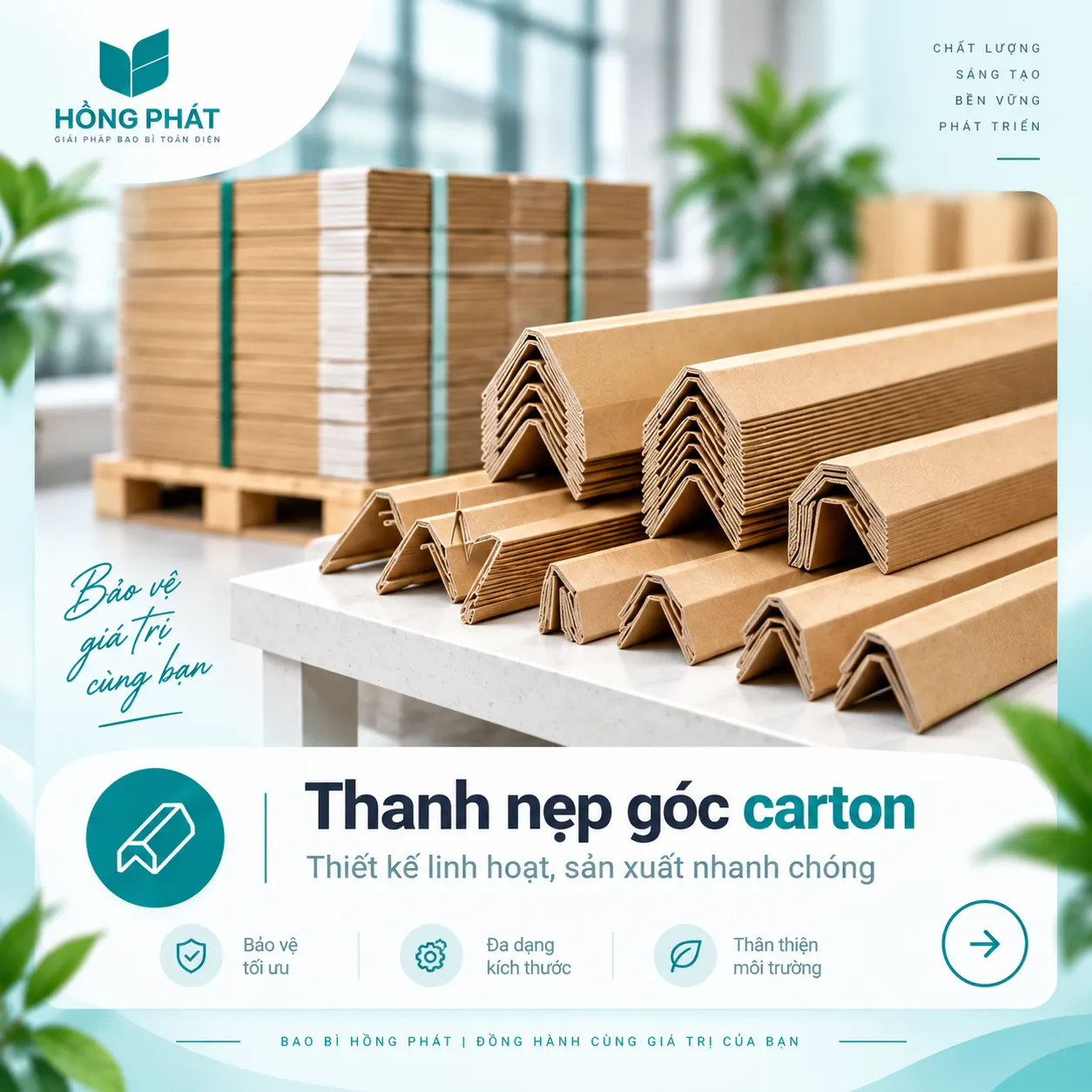 Thanh nẹp góc carton