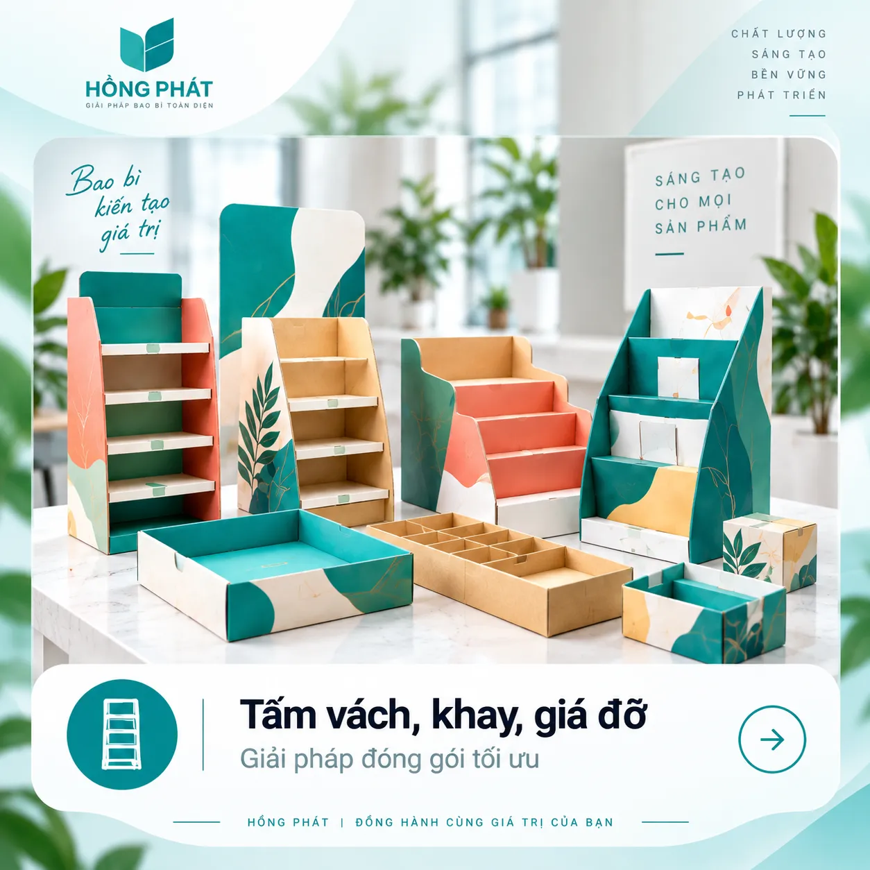 Tấm vách, khay, giá đỡ